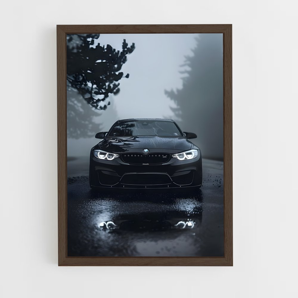 Poster Élégance pluie – affiche BMW (vue 5)